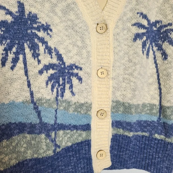 FAHERTY Island Time Coastal Organic Cotton Cardigan NWT Size Small - Picture 6 of 11